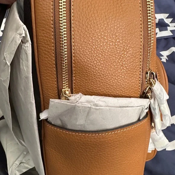 Coach Tan Leather Backpack - Picture 4 of 4